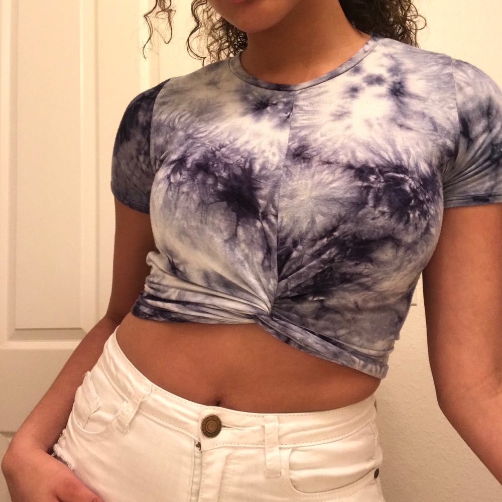 Sky Blue Crop Top